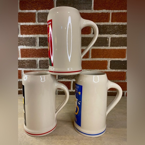 OKTOBERFEST UNLIDDED STEIN 2001 2002 & 2003 OFFICAL RASTAL SIGNED Lot Of 3 - Picture 7 of 16